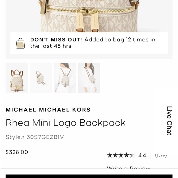 Michael KORS mini back pack in good condition - Picture 3 of 3